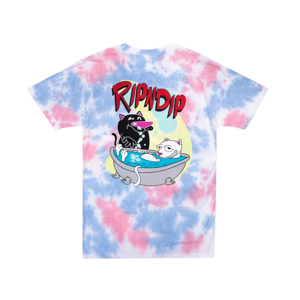 ripndip Bath Time Tee (Pink Tie Dye)