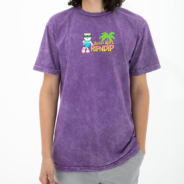 Ripndip Beach Boys Tee (Purple Mineral Wash)