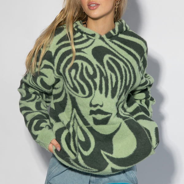 Ripndip Beautiful Fomo Mohair Hoodie (Pistachio)