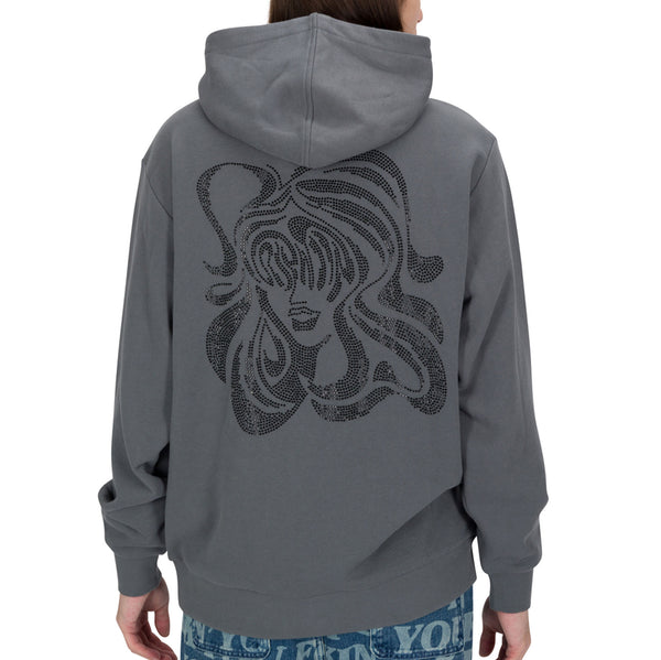 Ripndip Beautiful Trip Rhinestone Hoodie (Charcoal)