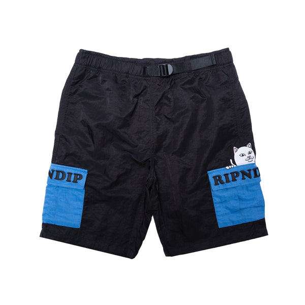 Ripndip Beverly Nylon Cargo Shorts (Blue)