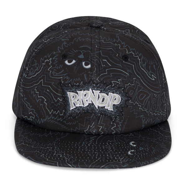 Ripndip Big Pussy Energy 6 Panel Hat (Black)