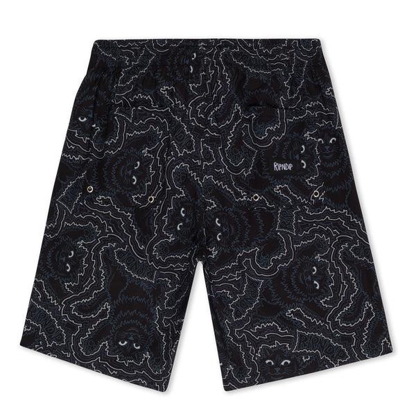 Ripndip Big Pussy Energy Swim Shorts (Black)