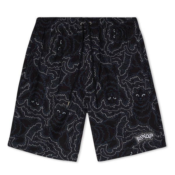 Ripndip Big Pussy Energy Swim Shorts (Black)