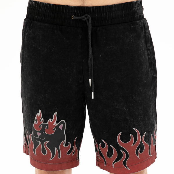 Ripndip Bliss Shorts (Black Mineral Wash)