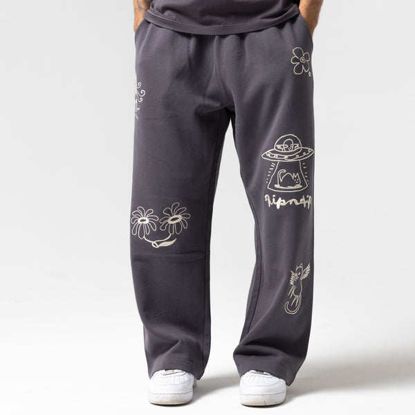 Ripndip Blonded Straight Leg Sweatpants (Charcoal)