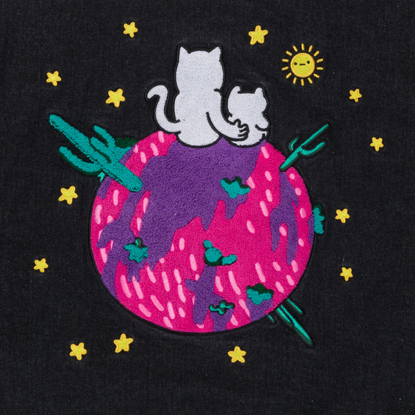 Ripndip Buddies In Space Jacket (Black Denim Wash)