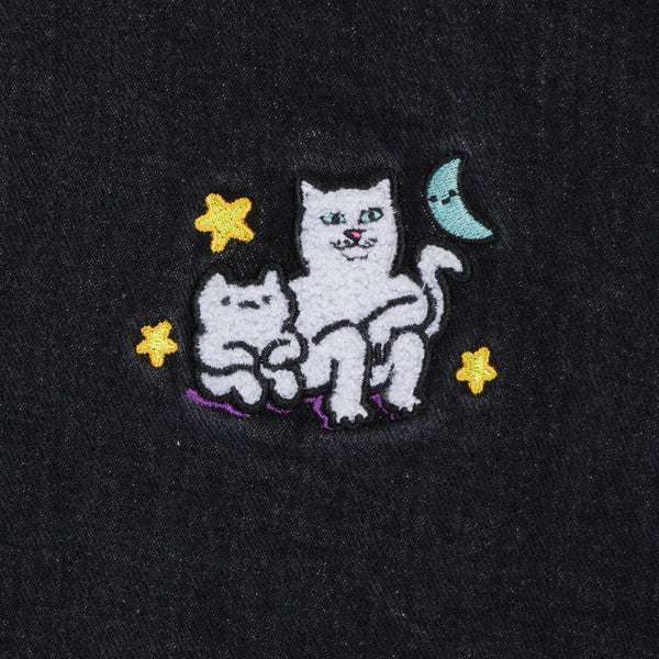 Ripndip Buddies In Space Jacket (Black Denim Wash)