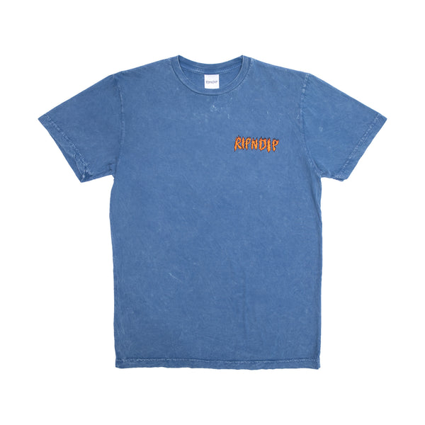 Ripndip Burn Tee (Blue Mineral Wash)
