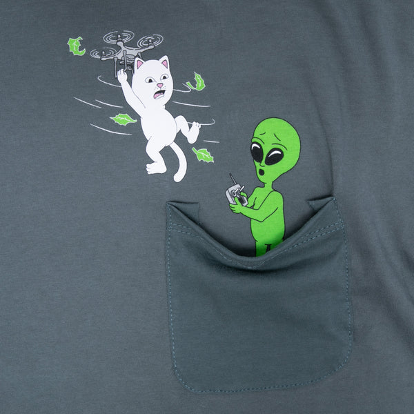 Ripndip Bye Bye Pocket Tee (Charcoal)