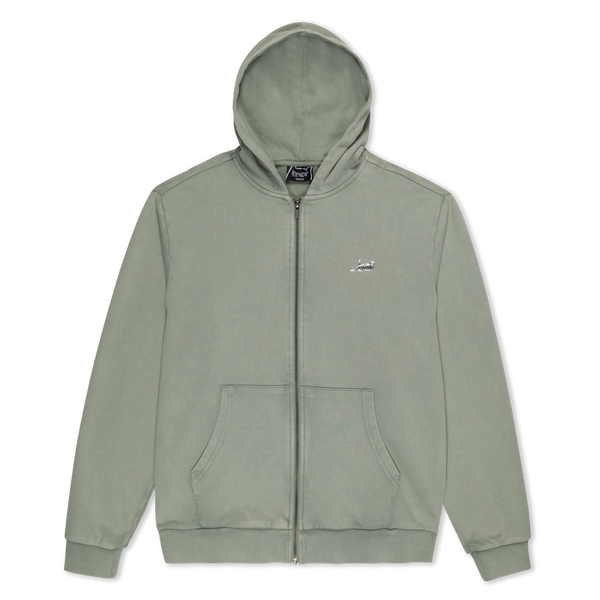 Ripndip Castanza Zip Up Hoodie (Sage Vintage Wash)