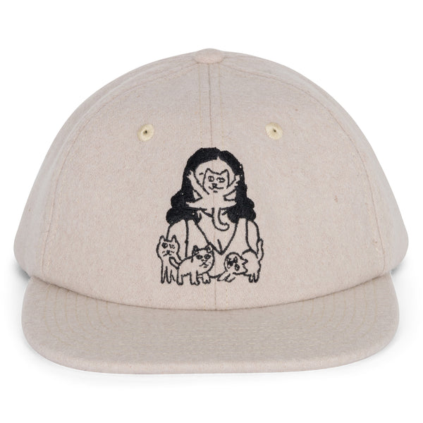 Ripndip Cat Lady Wool Strapback Hat (Charcoal)