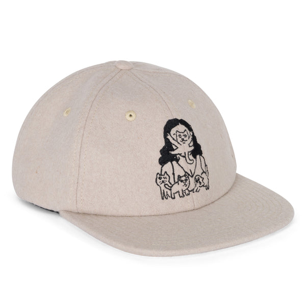 ripndip Cat Lady Wool Strapback Hat (Charcoal)