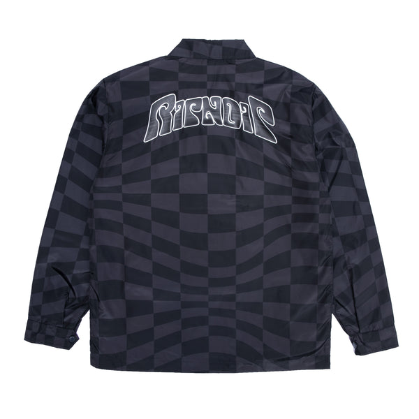 Ripndip Checked Coaches Jacket (Black/Charcoal)