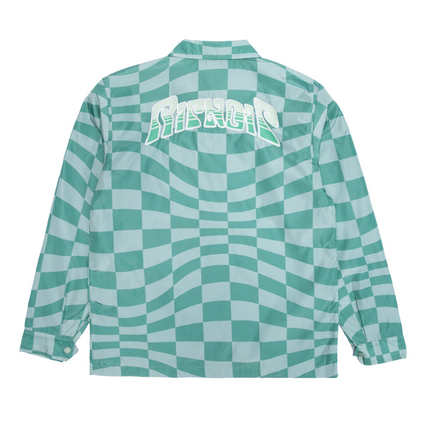 Ripndip Checked Coaches Jacket (Military Green)