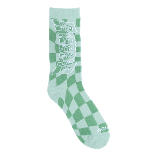 ripndip Checked Socks (Olive)