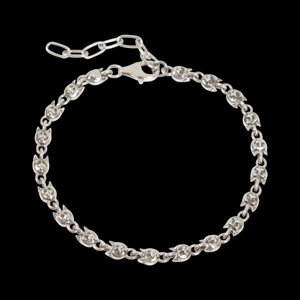 Ripndip Chrome Kitty Bracelet (Silver)