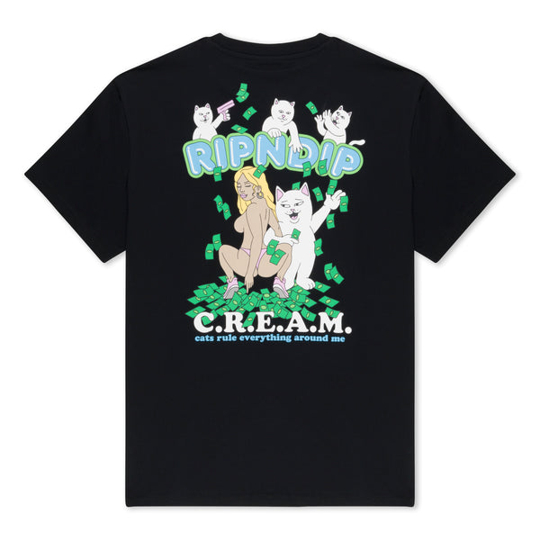 ripndip Club Cream Tee (Black)