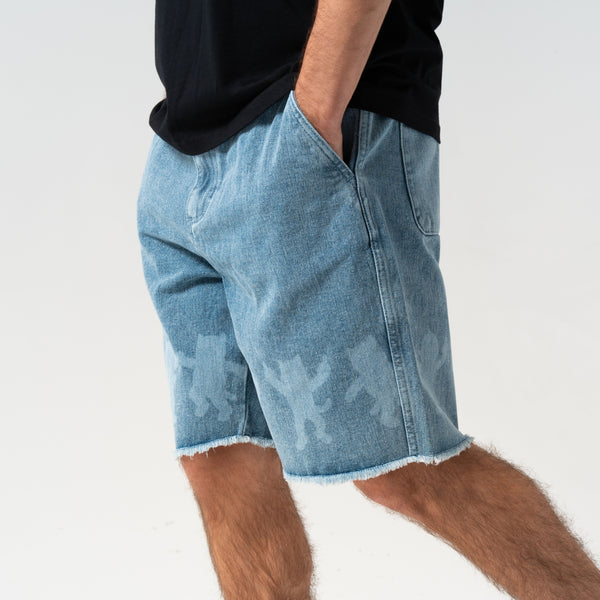 Ripndip Cosmic Nerm Denim Shorts (Medium Wash)