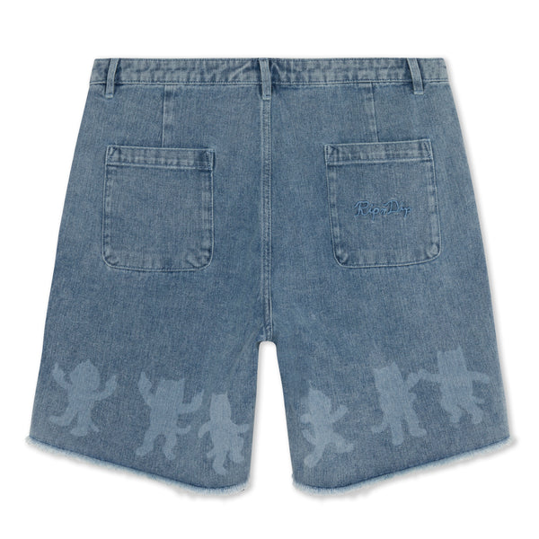 Ripndip Cosmic Nerm Denim Shorts (Medium Wash)