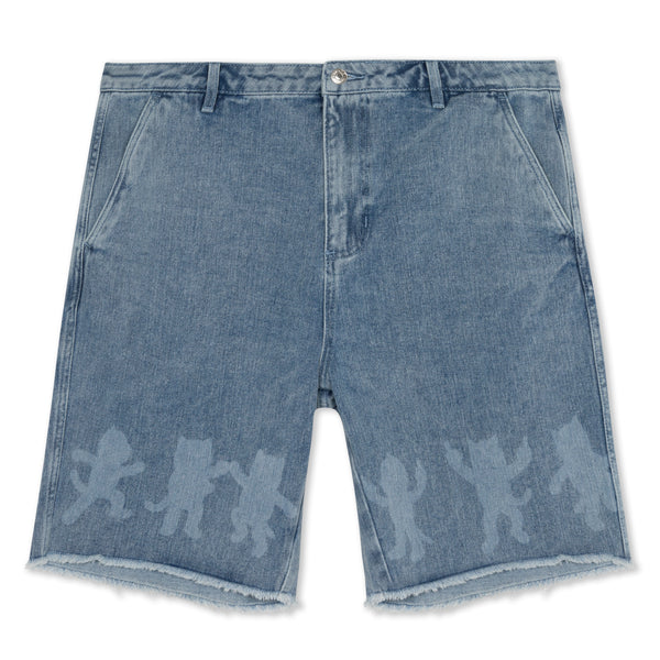 ripndip Cosmic Nerm Denim Shorts (Medium Wash)
