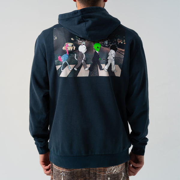 Ripndip Crosswalk Hoodie (Navy Vintage Wash)