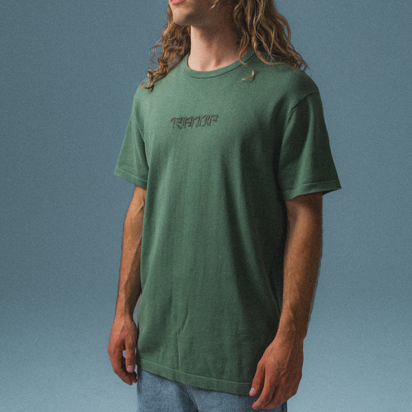 Ripndip Crouching Nerm Knit Tee (Forest)