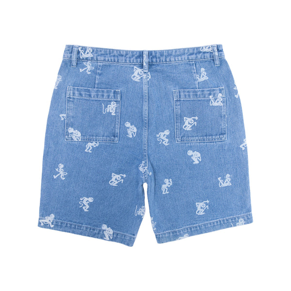Ripndip Dance Party Denim Shorts (Medium Wash)