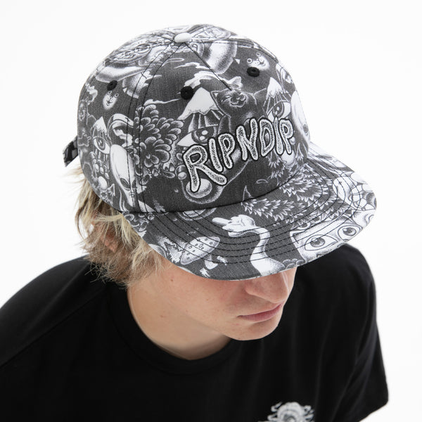 Ripndip Dark Twisted Fantasy 6 Panel Hat (Black)