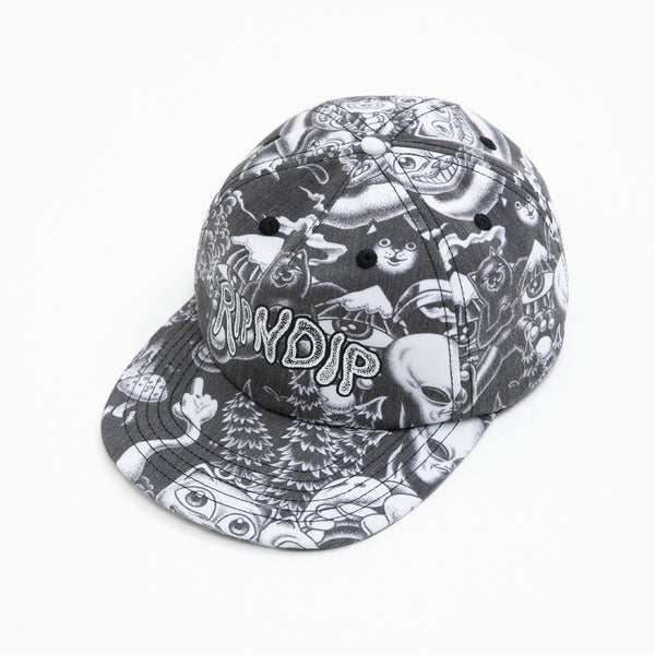 Ripndip Dark Twisted Fantasy 6 Panel Hat (Black)