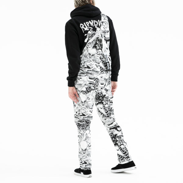 Ripndip Dark Twisted Fantasy Overalls (Black/White)