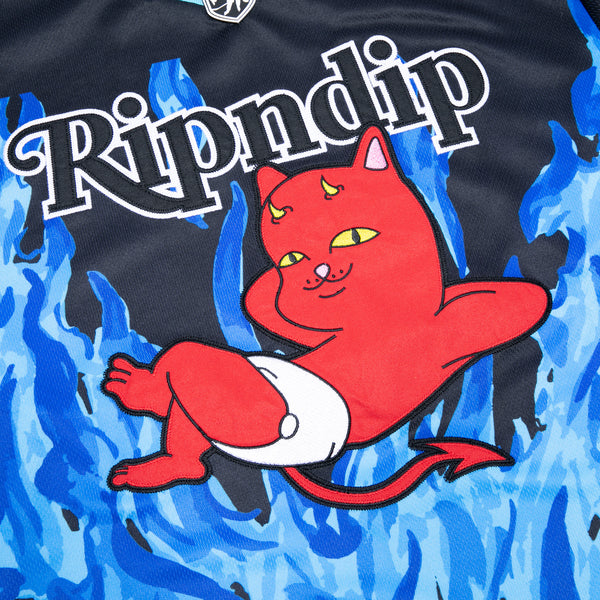 Ripndip Devil Babies Hockey Jersey (Black / Blue)