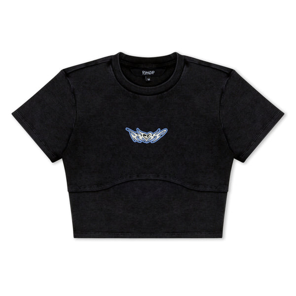 ripndip DND Cropped Baby Tee (Black Vintage)