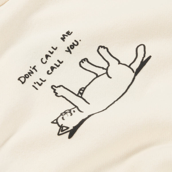 Ripndip Don't Call Me Cropped Hoodie (Natural)