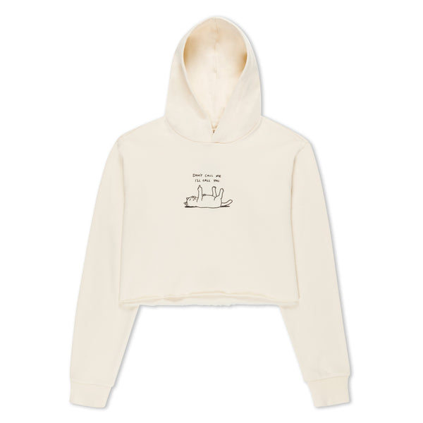 Ripndip Don't Call Me Cropped Hoodie (Natural)