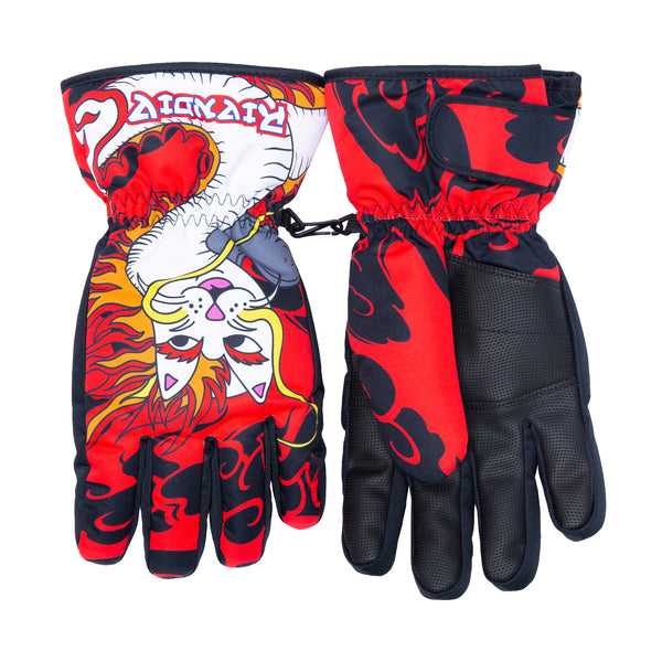 ripndip Dragonerm Snow Gloves (Red)