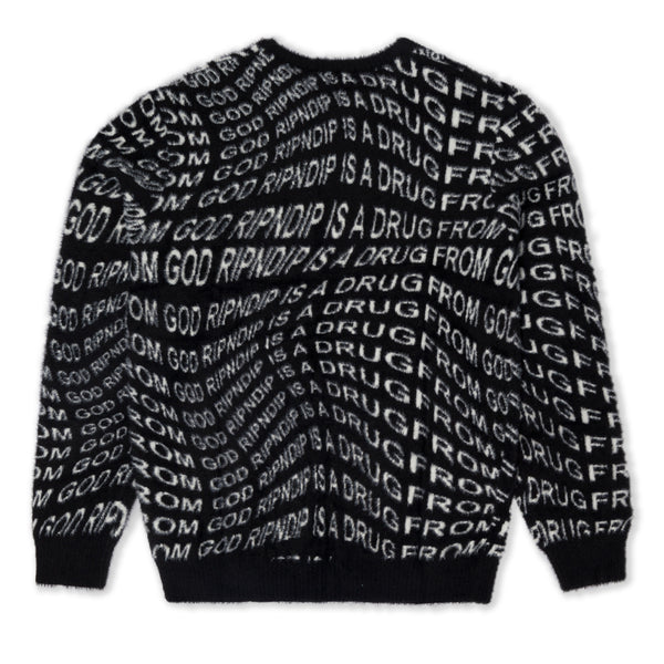Ripndip Drug From God Knit Mohair Sweater (Black)