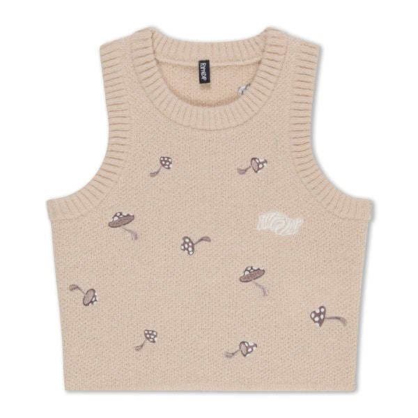 ripndip Euphoria Knit Crop Top (Off White)