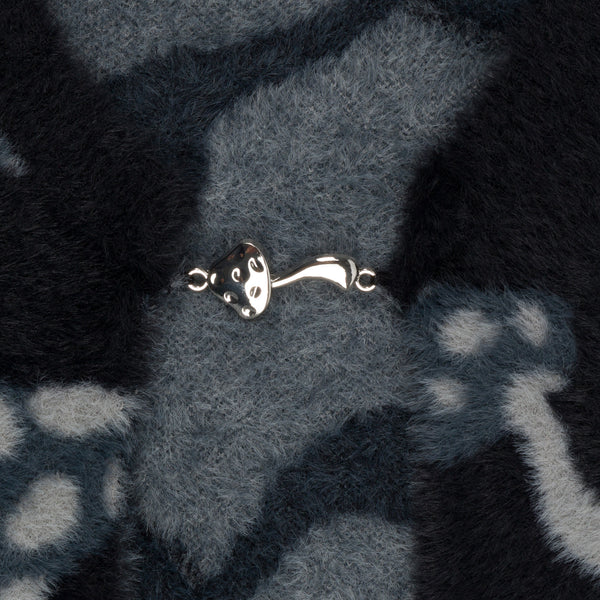 Ripndip Euphoria Knit Long Sleeve Crop Top (Black)