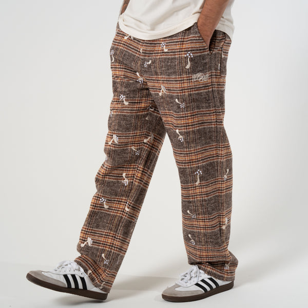 Ripndip Euphoria Pants (Brown Plaid)