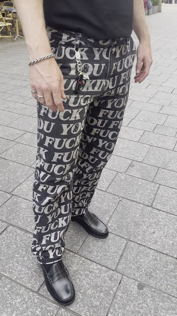 Ripndip F.U.F.F. Washed Denim Pants (Black)