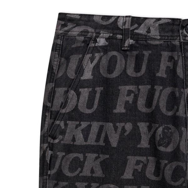 Ripndip F.U.F.F. Washed Denim Pants (Black)