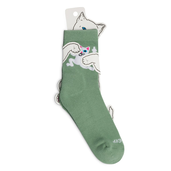 Ripndip F U Mid Socks (Light Pine)
