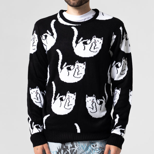 Ripndip Falling For Nermal Knit Sweater (Black)