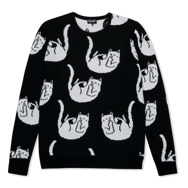 ripndip Falling For Nermal Knit Sweater (Black)