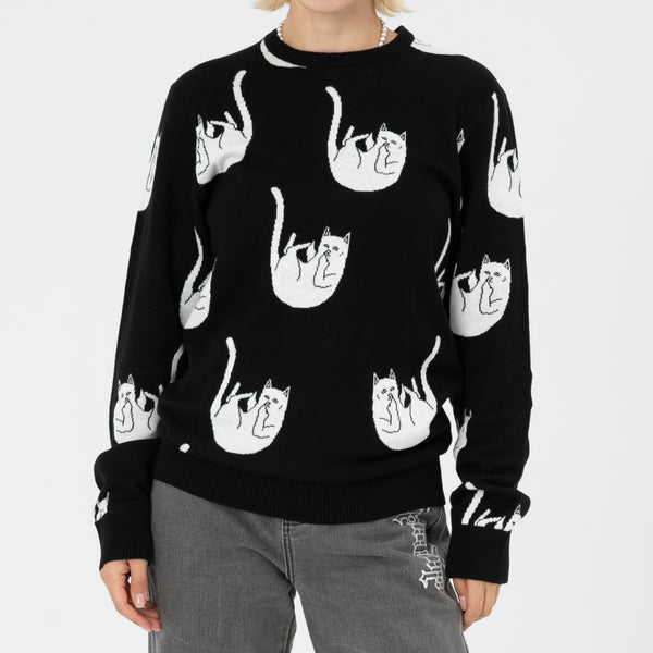 Ripndip Falling Nerm Knit Sweater (Black)