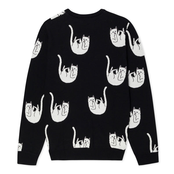Ripndip Falling Nerm Knit Sweater (Black)