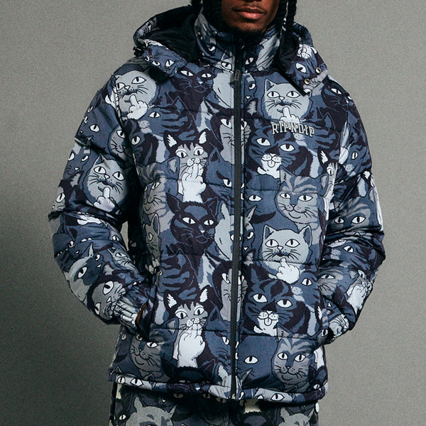 Ripndip Family Tree Puffer Jacket (Black)