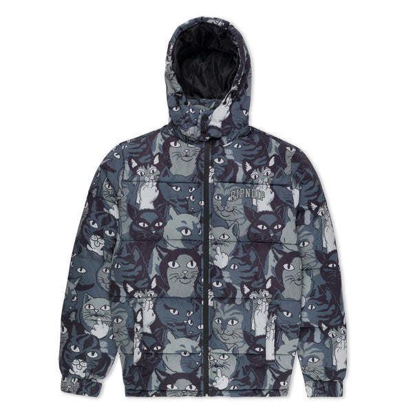 ripndip Family Tree Puffer Jacket (Black)