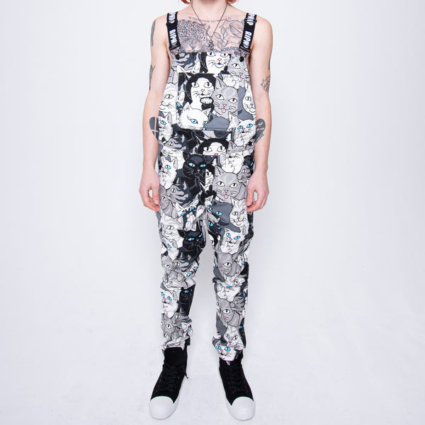 Ripndip Family Tree Twill Overalls (Black)
